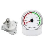 White 85mm Rudder Angle Indicator Gauge Meter 0-190ohm with Red Backlight 9-32V for Marine Boat Vessels