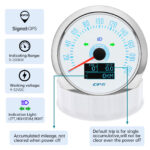 85MM White GPS Speedometer 200km/h Gauge for Boat Truck - Image 2
