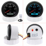 85mm Waterproof GPS Speedometer 0-60MPH Gauge 7 Colors LED for Motorcycles Boat - Image 5