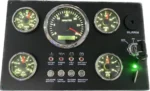 Black Waterproof Analog Speedo Meter Marine Boat Instrument Panel - Image 3