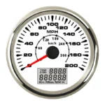 85mm High Quality Universal Car VDO 0~200 Kmh Mph Electric Gps Speedometer with Odometer - Image 2