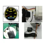 Universal Chrome Lcd Gauge Tachometer Digital Speedometer Motorcycle Meter - Image 6
