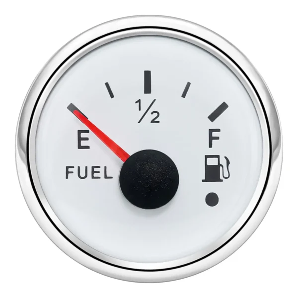 52MM Fuel Level Gauge 0-190ohms Indicator Tank Meter Red Colors for Car Truck Boat