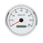 110MM Waterproof Tachometer 0-8000RPM With Hourmeter Gauge for Marine Boat Car