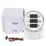 52MM 3 in 1 Multifunction Gauge Oil Pressure Water Temp Voltmeter with Sensor - Image 6