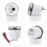 52mm Trim Gauge 0-190ohms Boat Trim Balance Gauge Meter Waterproof Red Backlight - Image 4