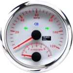 85mm Universal Mechanical Car Truck 2 in 1 Tachometer 8000RPM GPS Speedometer Gauge
