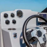 Stainless Steel Outboard 6-Gauge Boxed Set - Speedometer/Tachometer/Fuel Level/Voltmeter/Oil Pressure/Voltage Black - Image 3