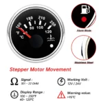 52mm(2) Car Water Temp Temperature Gauge Meter Indicator 40-120 12V 24V - Image 3
