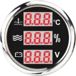 52mm Digital 3 in 1 Multi-Functional Tachometer Oil Pressure Water Temp Gauge - Image 3