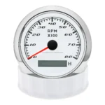 Waterproof 85mm Digital Hour Meter 0-8000 RPM Gauge Tachometer With 8 Backlights