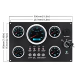 Marine Gauge Dashboard Boat Instrument Panel - Image 3