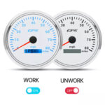 110mm GPS Speedometer 80MPH Tachometer 8000RPM Gauge SET 7 Colors LED for Boat - Image 5