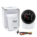 2 52MM Boat Car Oil Temp Gauge 50-150 Temperature Meter 7Colors LED With Alarm - Image 6