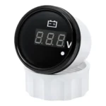 DC Volt Meter 12V 24V Waterproof Boat Marine Motorcycle UTV Car Low Voltage Round Voltmeter LED Digital Display - Image 6