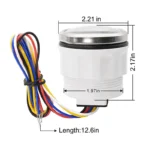 52mm Waterproof Universal Fuel Level Gauge 0-190ohm for Auto Bus Ship Gasoline Level Indicator - Image 4
