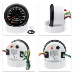 85MM Black GPS Speedometer 200MPH with Tachometer 8000RPM Gauge for Boat Car ATV - Image 5
