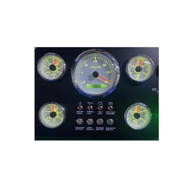 2026 All White Instrument Gauge Set Engine Control Sensors