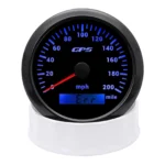 85mm Black Digital GPS Speedometer 0-200MPH Gauge Odometer for Car Boat Truck US - Image 2