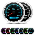 85mm Car Tachometer RPM Gauge 0-8000RPM With 7Colors Car Truck Motorcycle ATV UTV Marine Boat Yacht