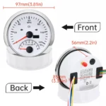 85mm GPS Speedometer 125MPH with Tachometer 8000RPM Gauge Waterproof for Boat - Image 3