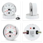 2 Gauge Set 110mm GPS Speedometer Tachometer 0-120MPH & 4in 1 Gauge with Senders - Image 3