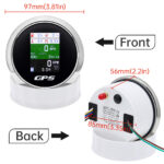 85mm/3.35 Multifunction Gauge Car Yacht GPS Odometer Speedometer Tacho Oil Temp - Image 3