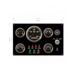 12*6.5 Inch 8-16V 4KRPM 10Bar Black Diesel Engine Control Box Marine Instrument Panel Gauges - Image 5