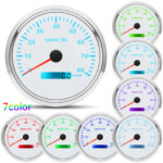 110mm GPS Speedometer 80MPH Tachometer 8000RPM Gauge SET 7 Colors LED for Boat - Image 3