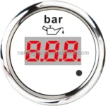 52mm Digital Analog LED Electrical Auto Dual View Stepper Motor Racing Oil Pressure Gauge