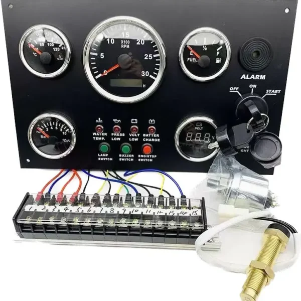 52mm 85mm Classic Series Best Aftermarket Gauge Set 5 Gauge With Key Instrument Gauge Panel