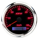 Universal Chrome Lcd Gauge Tachometer Digital Speedometer Motorcycle Meter