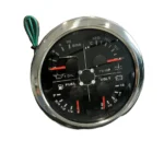 85mm 4 in 1 Warning Function Black Oil Pressure Fuel Level Meter Voltage Car Truck Temperature Gauge Water Multifunction Gauge