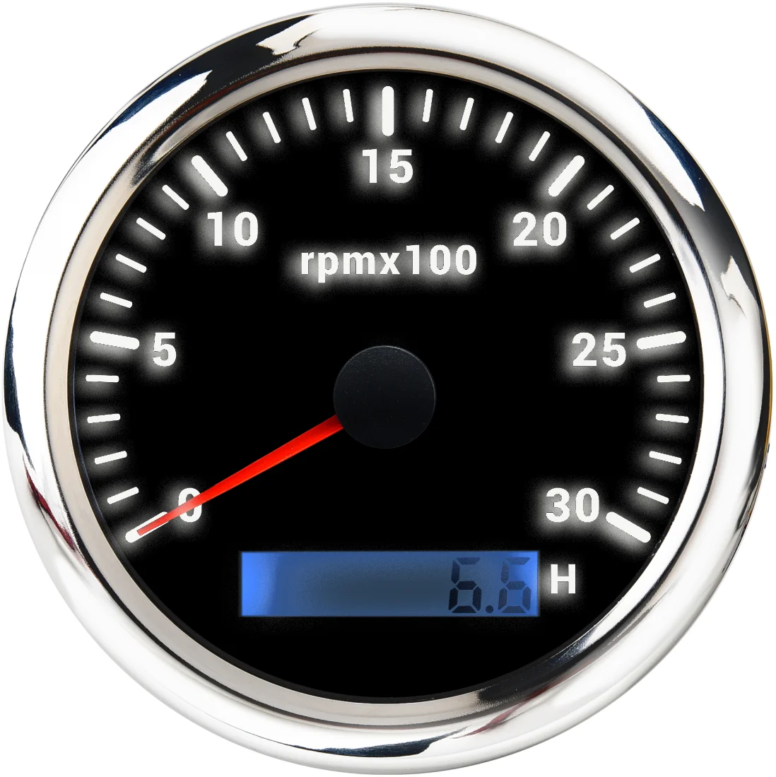 H771b2fb261e34fd498806efe9678ed516.webp 85mm Analog Tachometer 3000 RPM with Hour Meter Marine Gauge - Image 1