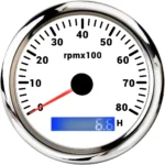 7000 Rpm Outboard diesel Gauge Electronic Tachometer - Image 6