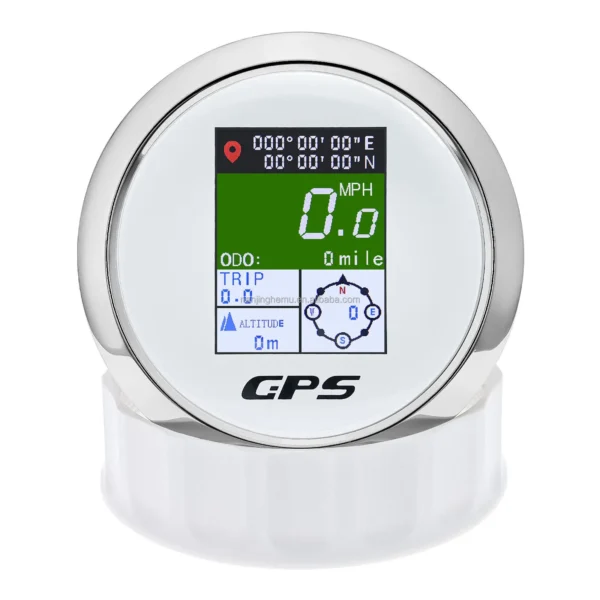 5 in 1 Full Digital GPS Speedometer for Racing Car 200kph Mph Knots