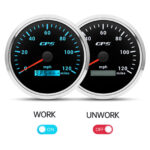 2 Gauge SET 110mm Waterproof GPS Speedometer 120MPH Tachometer 8000RPM for Boat - Image 4