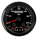 85mm 3 in 1 Multi-functional Gauge Fuel Level Oil Pressure Speedometer Odometer - Image 5