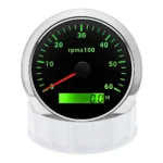 3000 RMP 85mm With Hour Meter Backlight 12V 24V Auto Car Universal Tachometer Gauge
