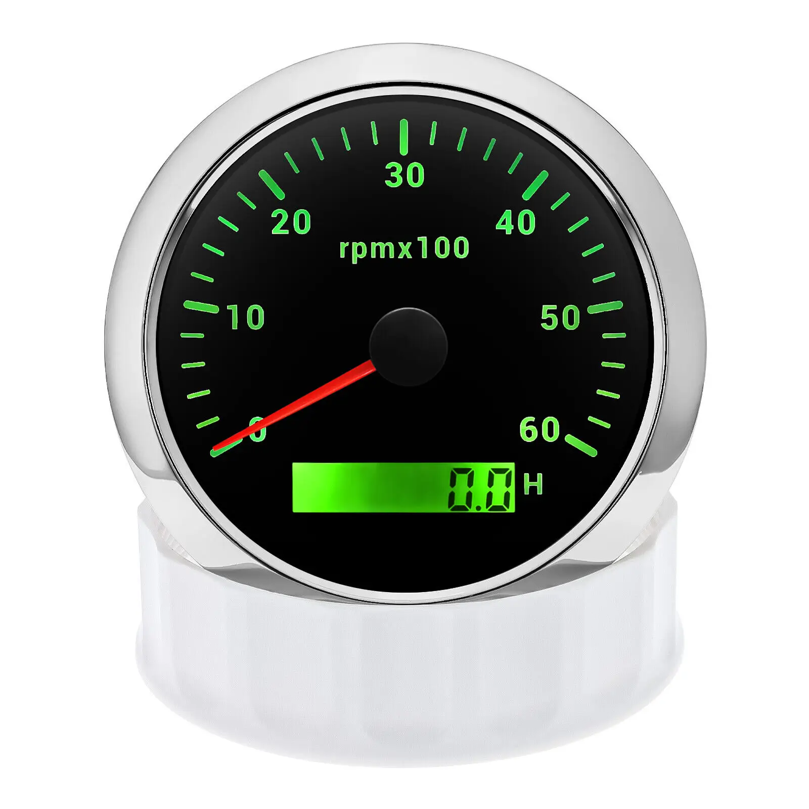 H7b0a37b76e5d4811a7e654f3b2efc402E.webp 3000 RMP 85mm With Hour Meter Backlight 12V 24V Auto Car Universal Tachometer Gauge - Image 1