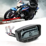 Motorcycle Digital Tachometer Odometer and Speedometer Mph Meter Gauge - Image 2