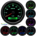 6 Gauge Set 85MM GPS Speedometer 80MPH for Car Marine Boat Truck Waterproof US - Image 2