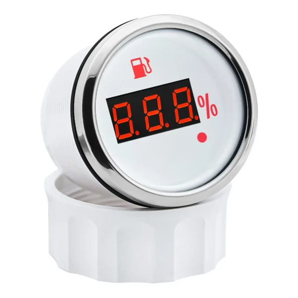 52mm Car Boat Marine Fuel Level Gauge LED Oil Tank Indicator 0-190ohm/240-33ohms