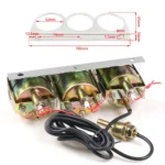 52mm 3 in 1 Triple Gauge Kit Auto Meter POD Car Water Temp Oil Pressure Volt Gauge - Image 4