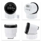 52mm LCD Voltmeter Voltage Gauge 8-32V With Red Backlight for Marine Boat Car - Image 3