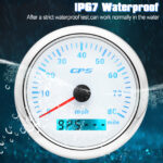 3 Gauge Set 85mm GPS Speedometer 80 MPH Tachometer Fuel/Pressure/Water Temp/Volt - Image 4