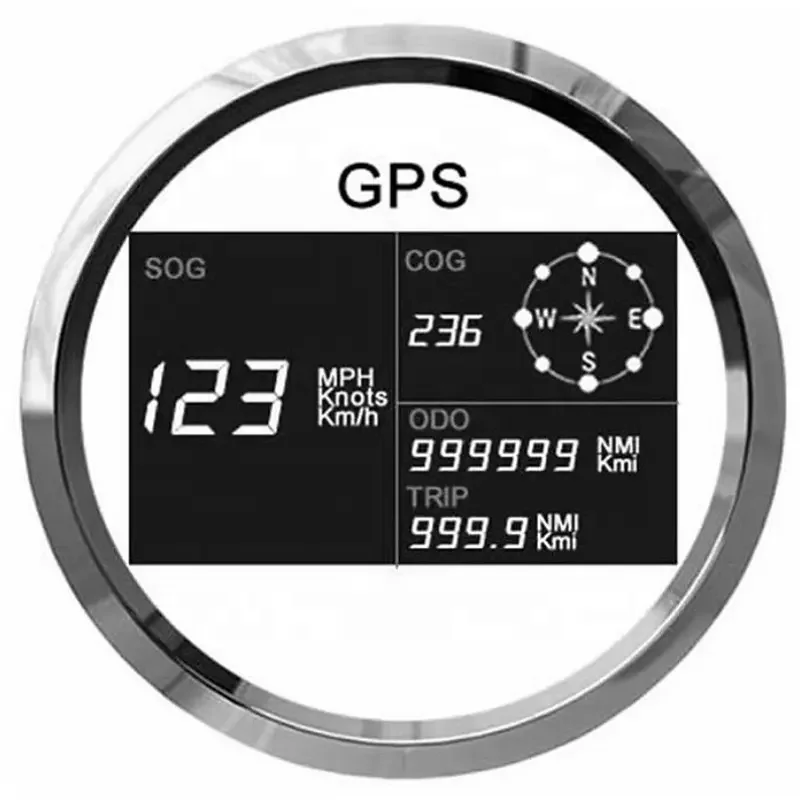 H7f533addec5c4a22a2aaa7dd9e4d13cbA.webp Universal Motorcycle 52mm Digital GPS Speedometer Odometer Mileage Trip Counter Adjustable - Image 1