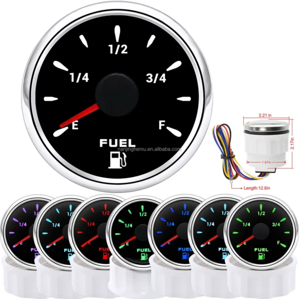 52mm for Marine Boat Truck Fuel Tank Fuel Level Gauge