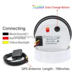 85mm Marine Auto 12V/24V 200km/h GPS Speedometer - Image 5