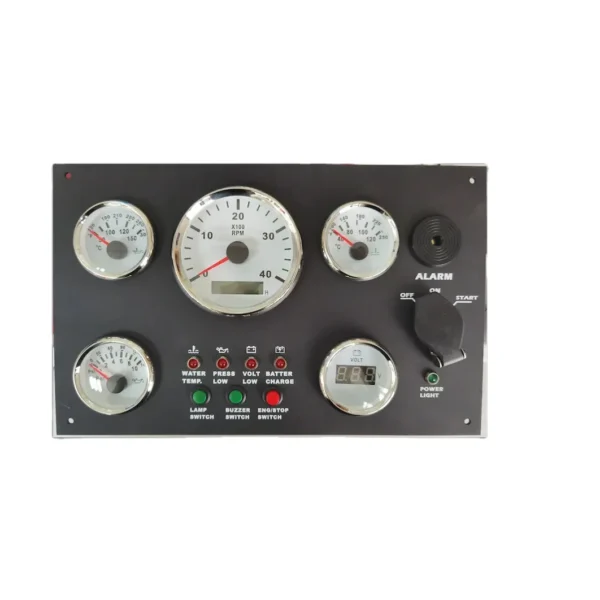 All White Gauges 12V/24V 300*190mm Waterproof Marine Instrument Panel Boat Instrument Panel